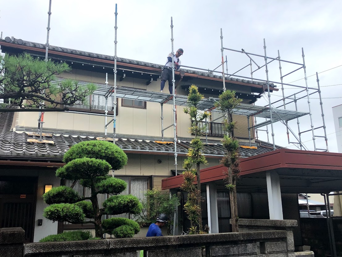 岐阜県　T様邸　足場工事